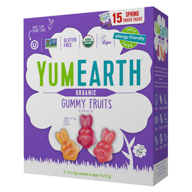 YumEarth organic Easter gummy fruits box, allergy-friendly basket ready