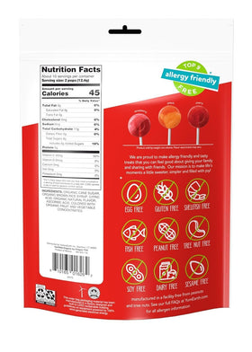 USDA Organic certified YumEarth lollipops with natural flavors