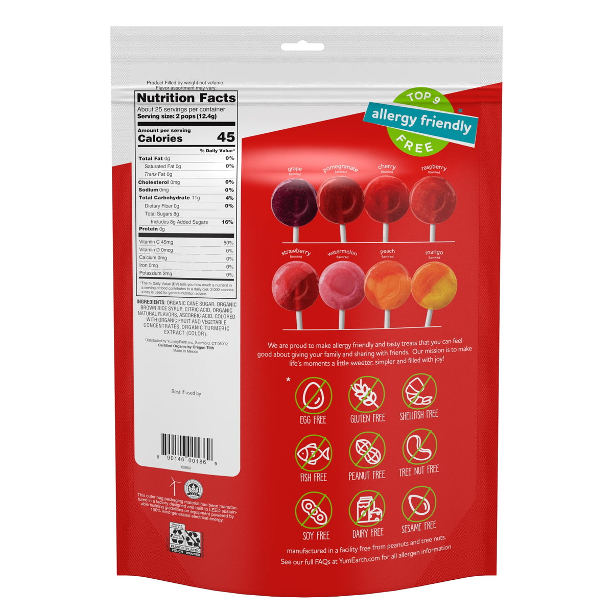 YumEarth organic non-GMO vegan lollipops offer tasty options