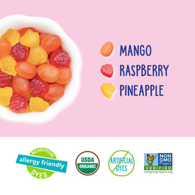 YumEarth Pineapple flavor snack pack emphasizes bright tropical taste