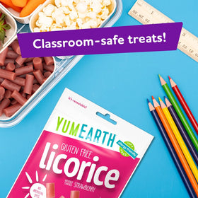 YumEarth Top 9 Allergen-Free Snack, safe for sharing at parties and lunches