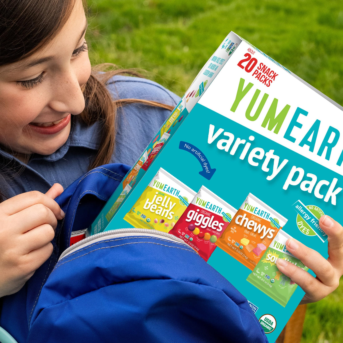 YumEarth Chewys – bite-sized candies for school snacks