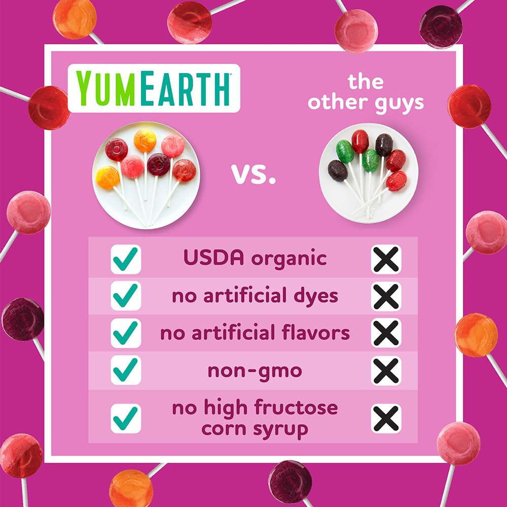YumEarth Vitamin C Pops allergen-free-gluten-free-vegan suitable for diverse diets