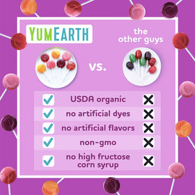 YumEarth Vitamin C Pops allergen-free-gluten-free-vegan suitable for diverse diets