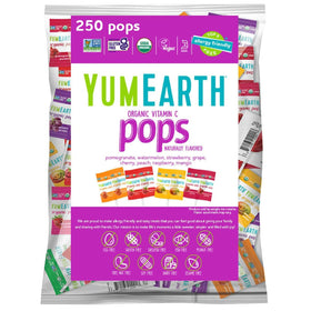 YumEarth Vitamin C Pops assorted-fruits flavors for a tasty vitamin boost