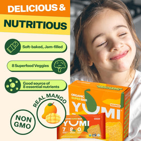 YUMI Clean label organic snack free from artificial colors and flavors