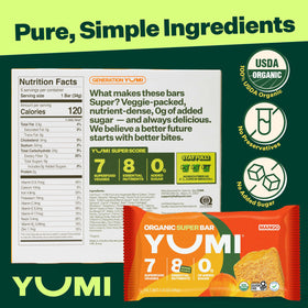 YUMI No added sugar breakfast bar supports steady morning energy