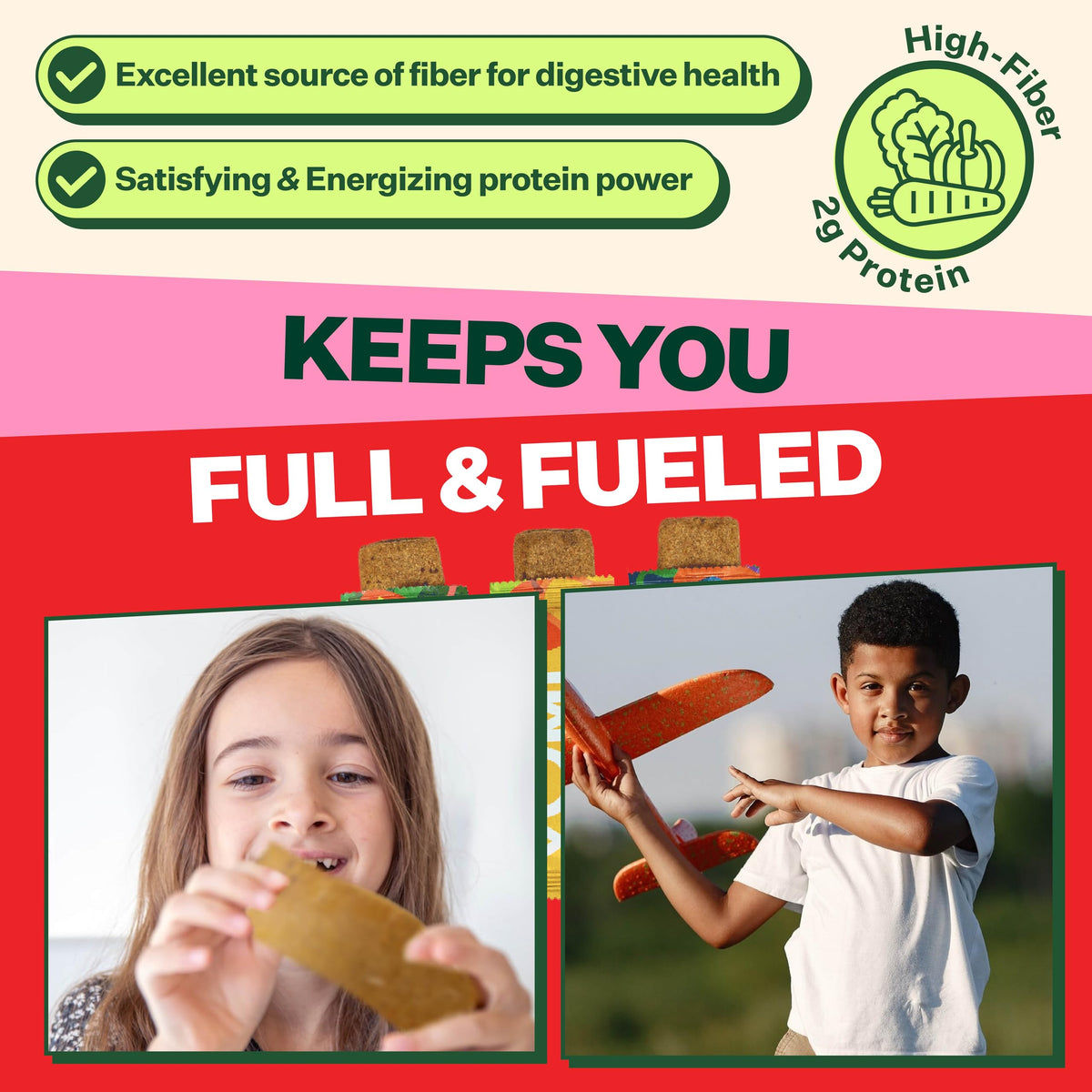 YUMI Strawberry bars packaging emphasizing dairy-free, plant-based, and kosher attributes.