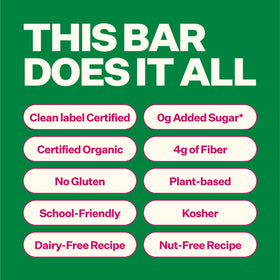 Yumi Toddler Bars lunchbox scene shows school-safe snacking