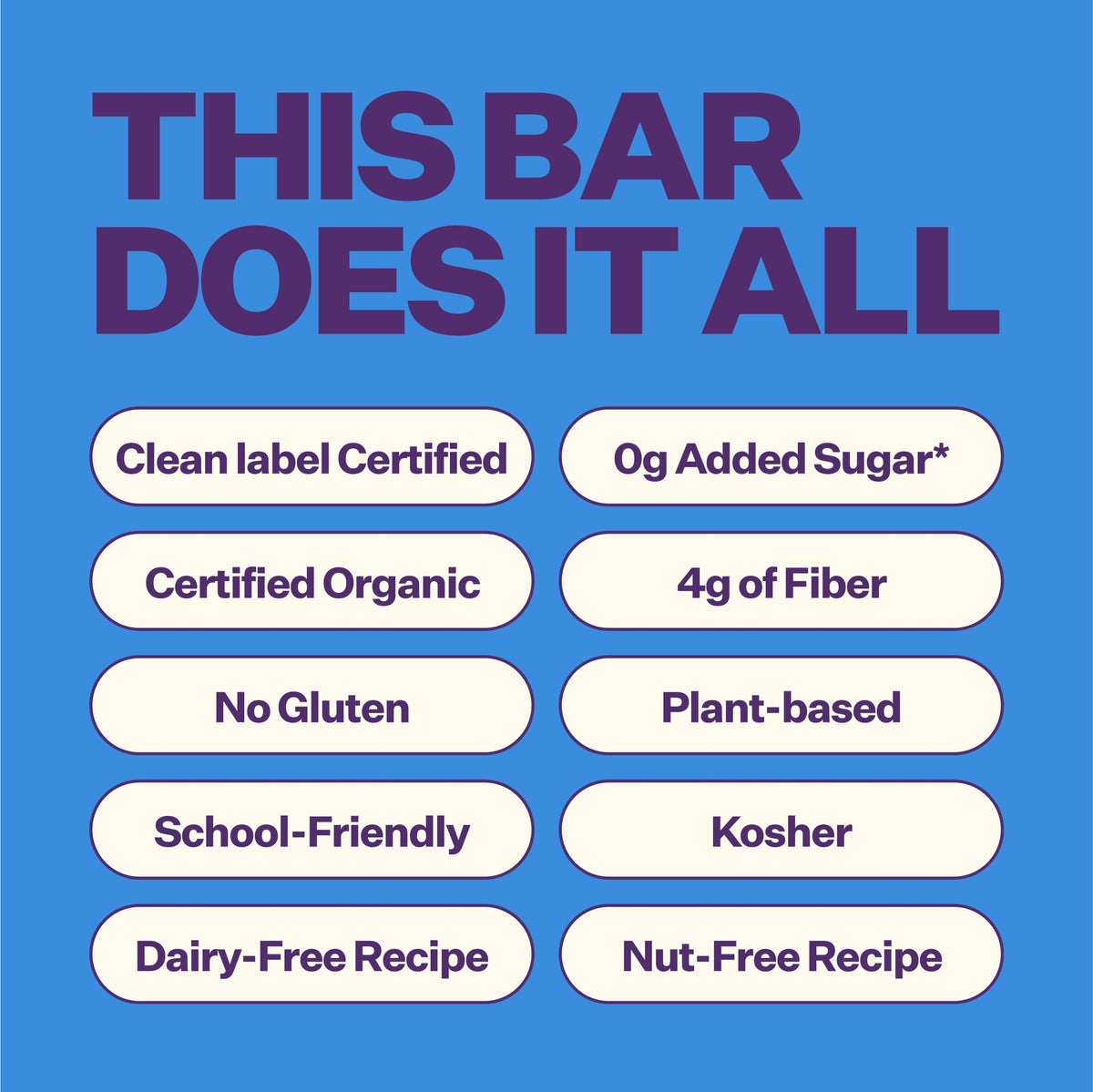 On-the-go snack with convenient wrappers for busy families