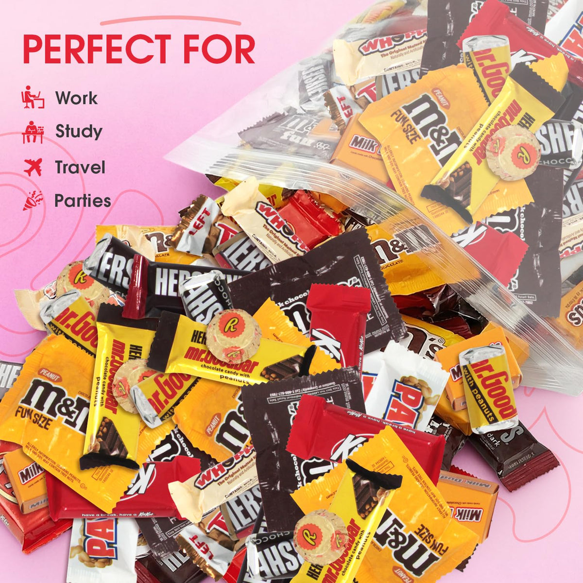 Individually wrapped chocolates from Yumkit maintain freshness and easy sharing
