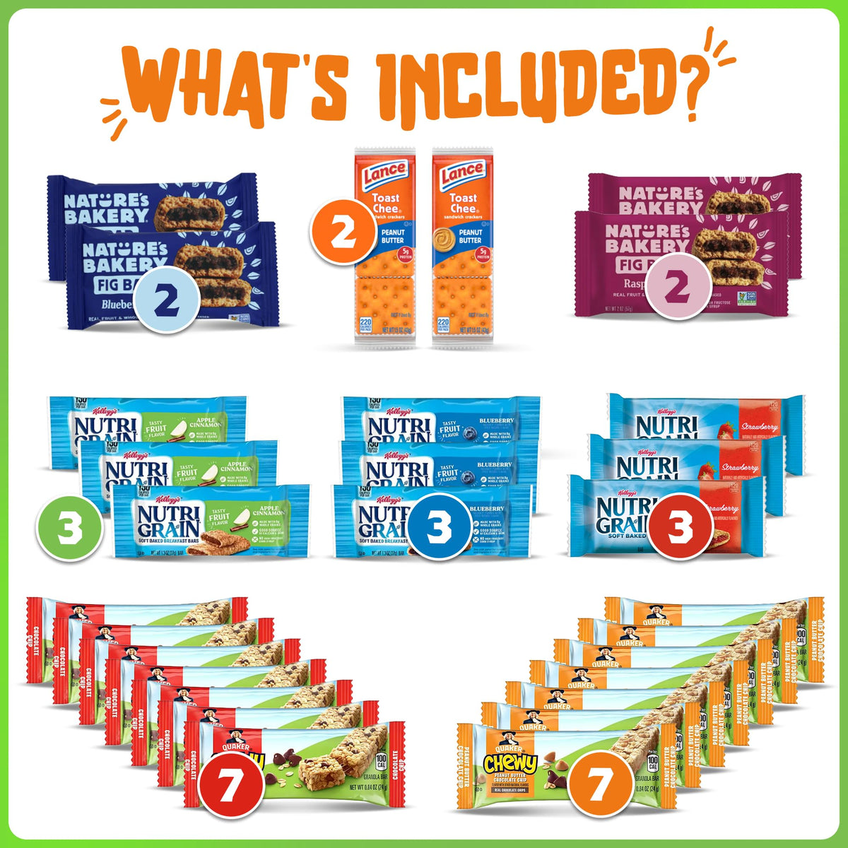 Yummey Granola Bars assorted flavors display, ideal for office breaks and shared snacks