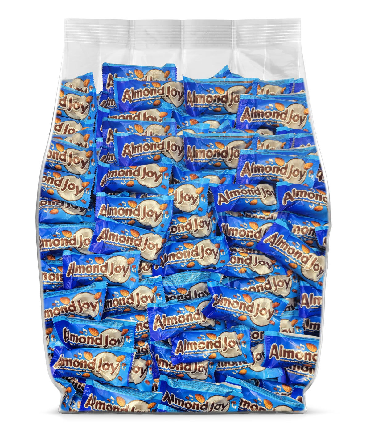 Yummy Chew AlmondJoy bulk fun-size bars ready for sharing at events.