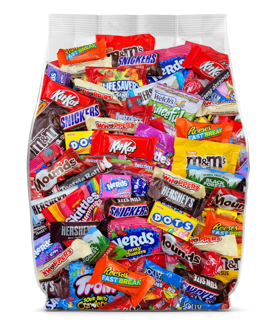 Yummy Chew bulk variety pack in a 2lb bag, ideal for party favors and sharing.