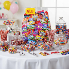 Yummy Chew candy bowl display, ready for office snacking and sharing.