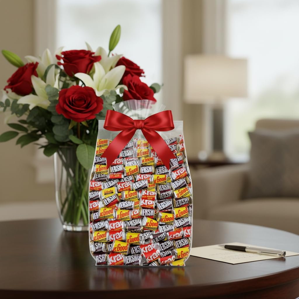 Yummy Chew candy buffet display invites guests to sample a variety.