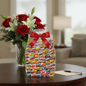 Yummy Chew candy buffet display invites guests to sample a variety.