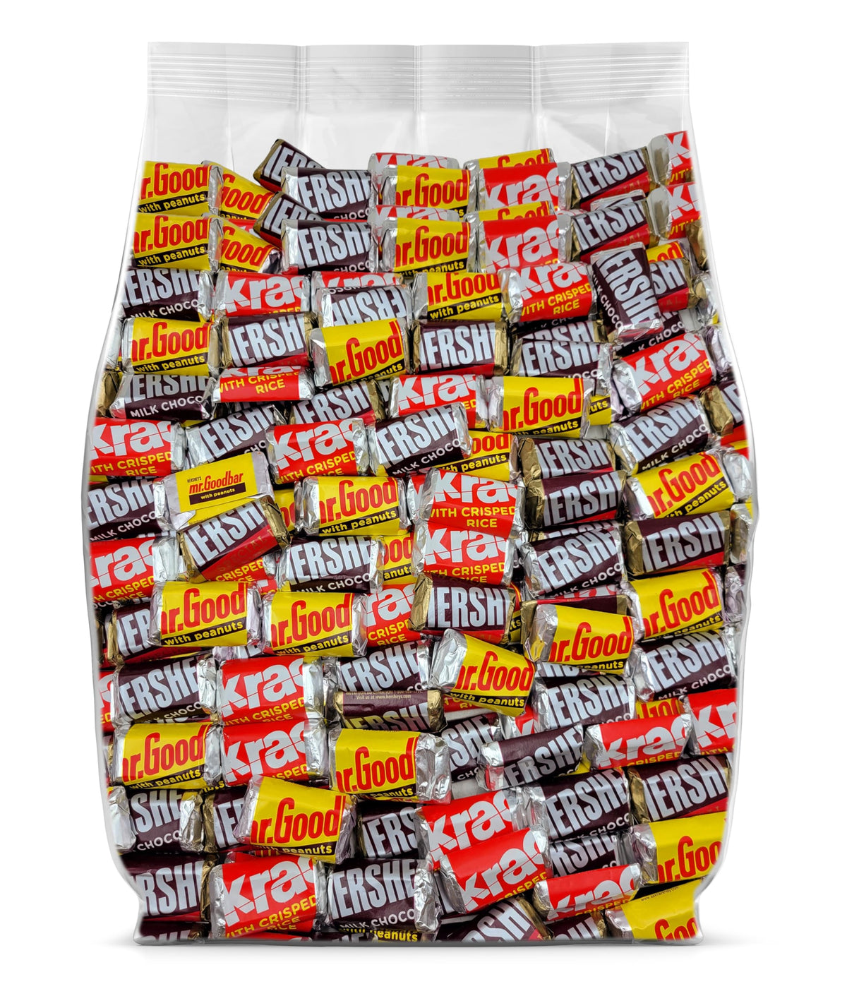 Yummy Chew chocolate miniatures bulk bag showcasing varied flavors for sharing.