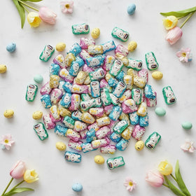 Snack-friendly bite-size chocolates perfect for seasonal dessert table accents.