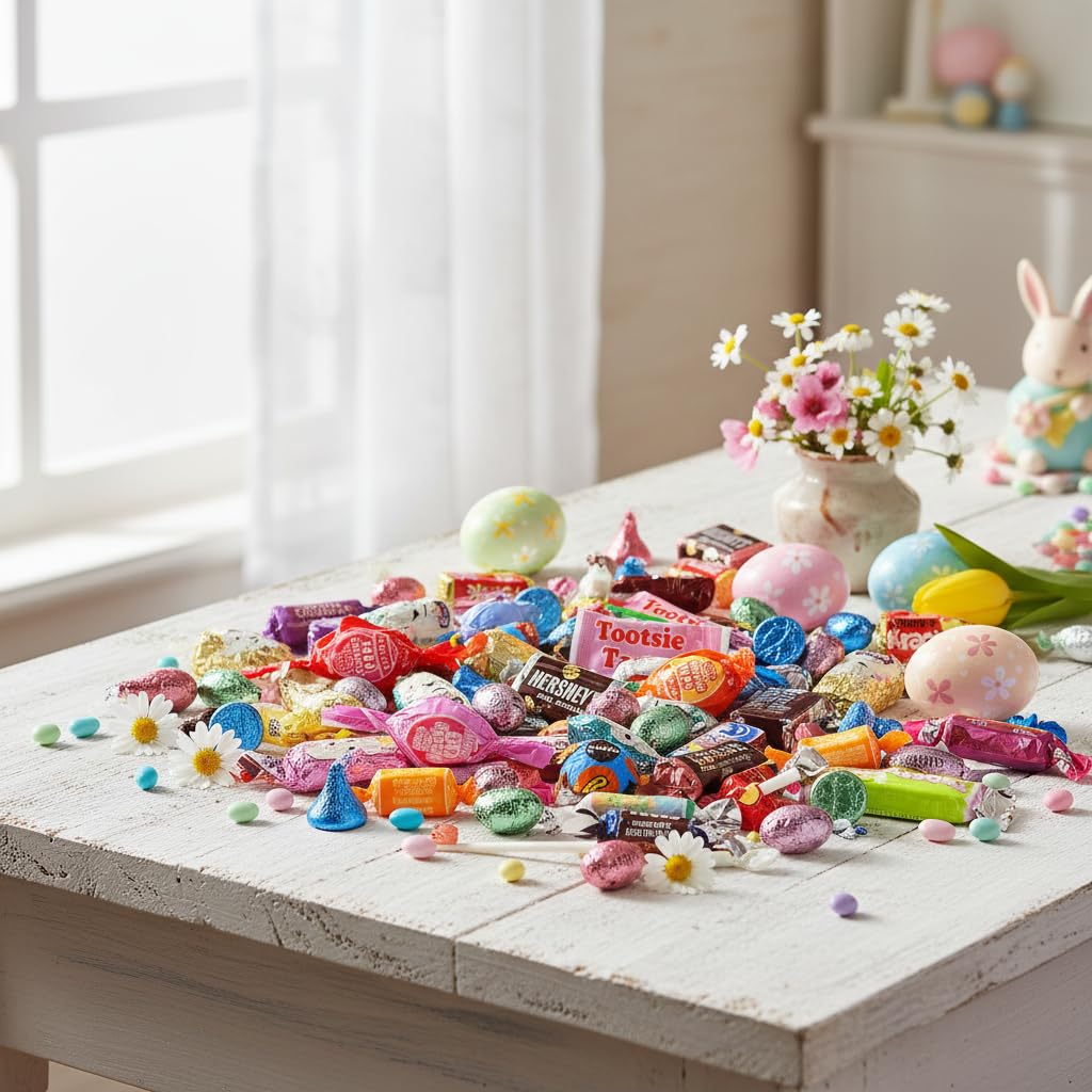 Yummy Chew Dots and fruit chews for colorful classroom treats.