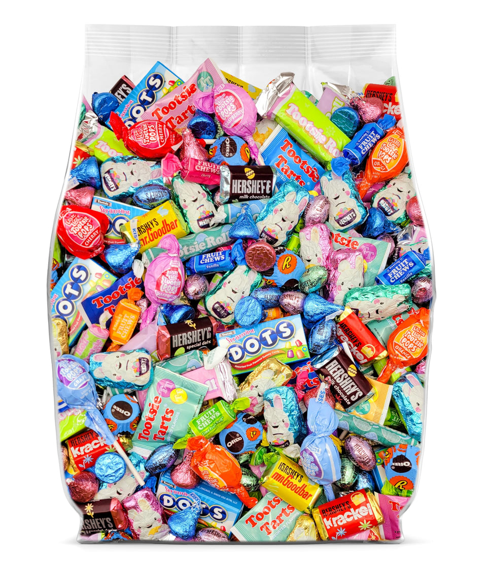 Yummy Chew Easter bulk assortment of chocolates for party favors.