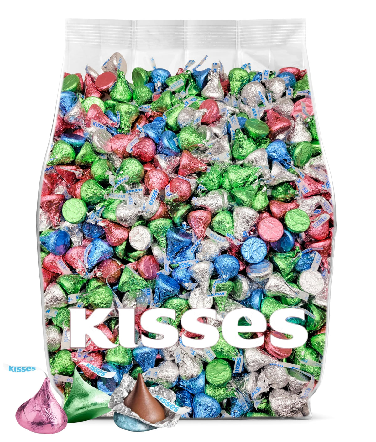 Yummy Chew Easter Kisses bulk packaging ready for sharing.