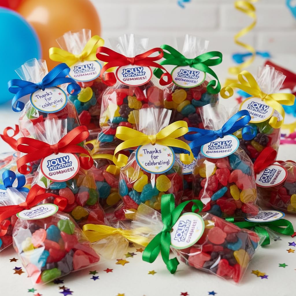 Yummy Chew JollyRanchers bulk candy bowls and events ready for serving.