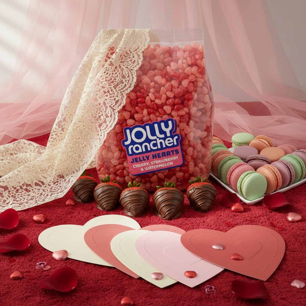 Bright red and pink colors perfect for Valentine candy tables and decor.