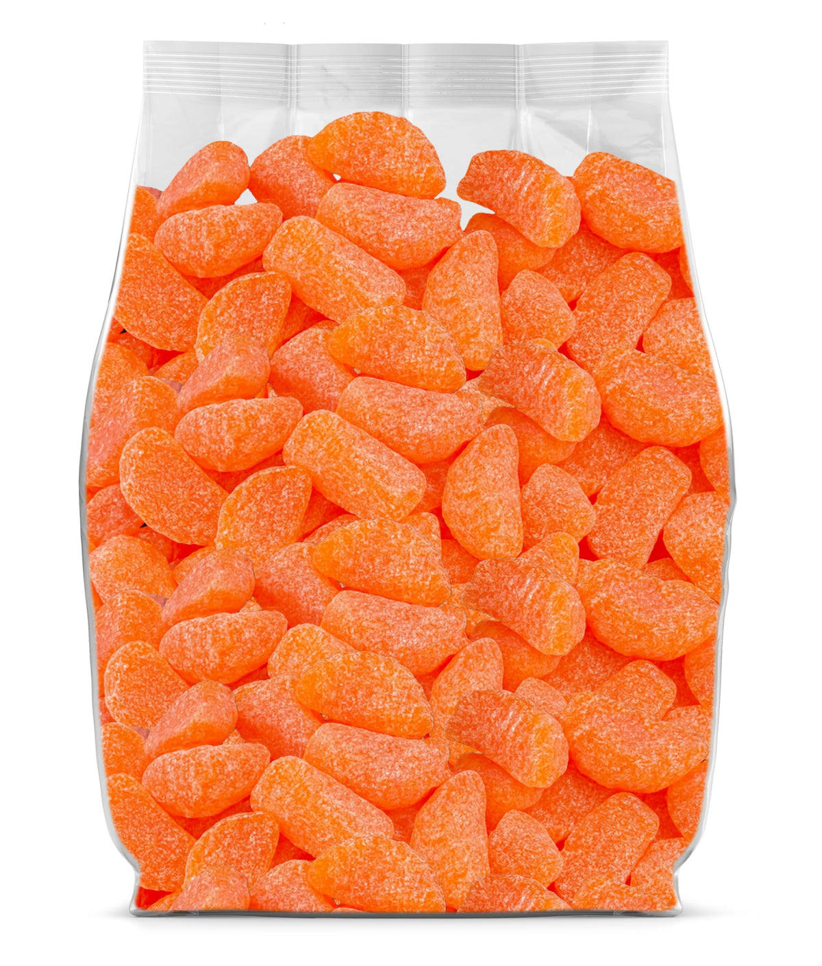 Yummy Chew orange slices candy bulk pack ready for sharing at events.