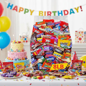 Yummy Chew party favors and pinatas delight guests with chocolate treats