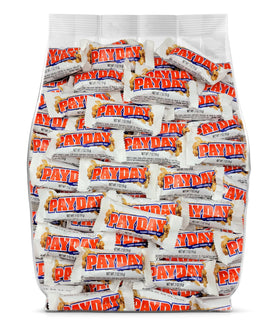 Yummy Chew PayDay bulk bars on display, ready for party snacks