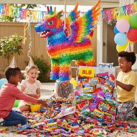 Yummy Chew pinata candy assortment, adds colorful variety to celebrations.