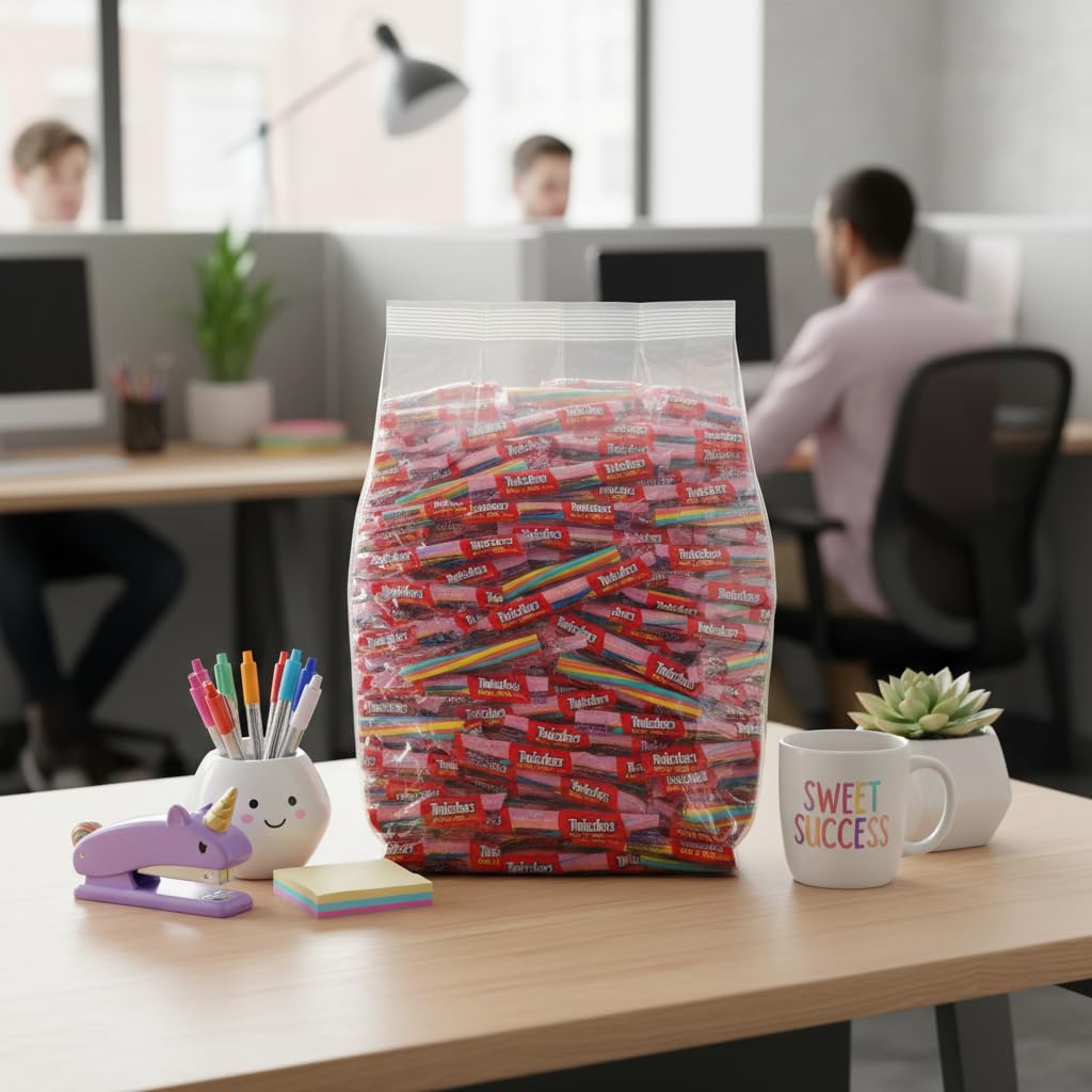 Yummy Chew Twizzlers pastel colors display for spring celebrations.