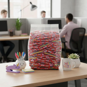 Yummy Chew Twizzlers pastel colors display for spring celebrations.
