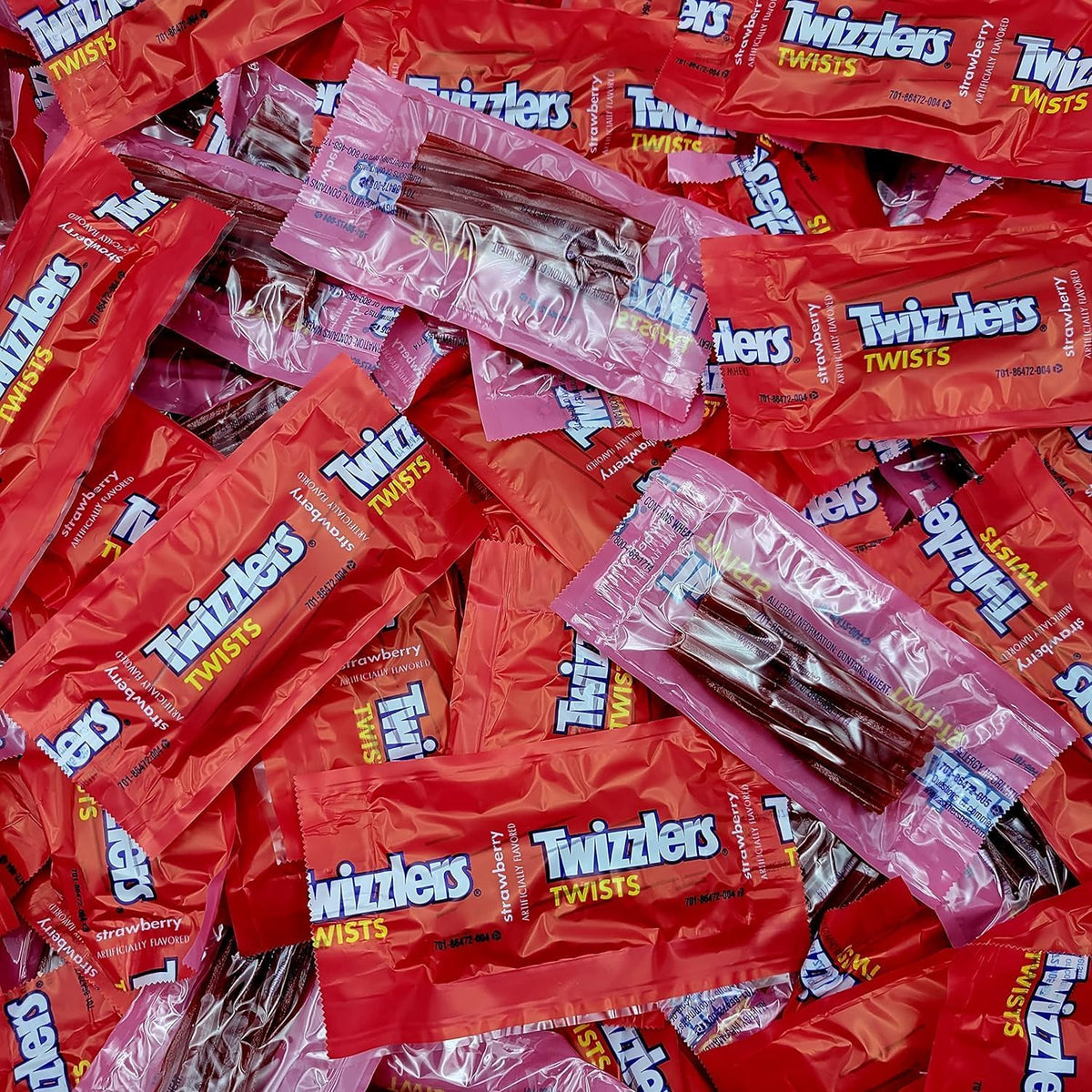 Yummy Chew Twizzlers Strawberry Licorice Candy individually wrapped on-the-go treats