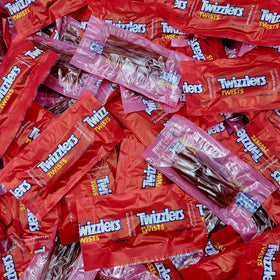 Yummy Chew Twizzlers Strawberry Licorice Candy individually wrapped on-the-go treats