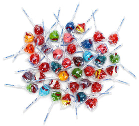 Individually wrapped Yummy-Lix lollipops with clear packaging for freshness