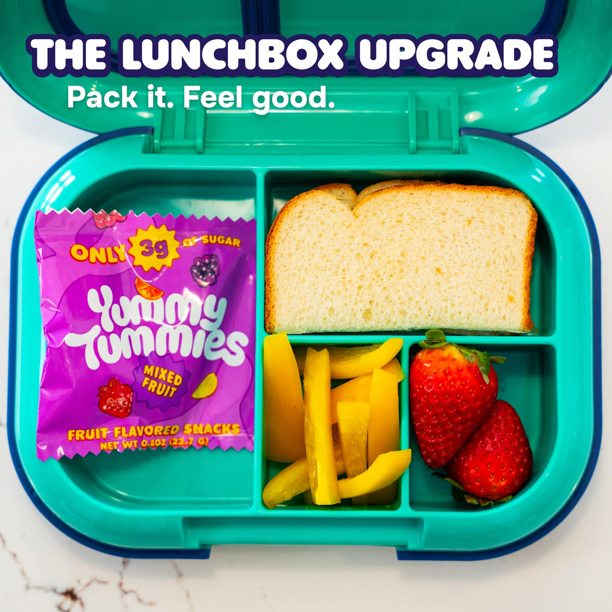 Yummy Tummies grape-flavor fruit snack diversifies kid-friendly options.