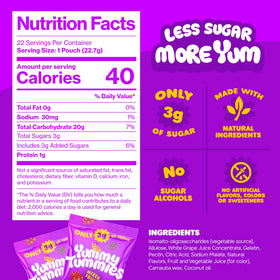Yummy Tummies raspberry-flavor snack adds a tangy note kids will reach for.