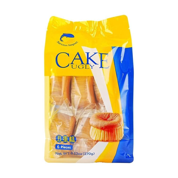 Yummy99 traditional ugly cake snack pack shot showing six individually wrapped portions.