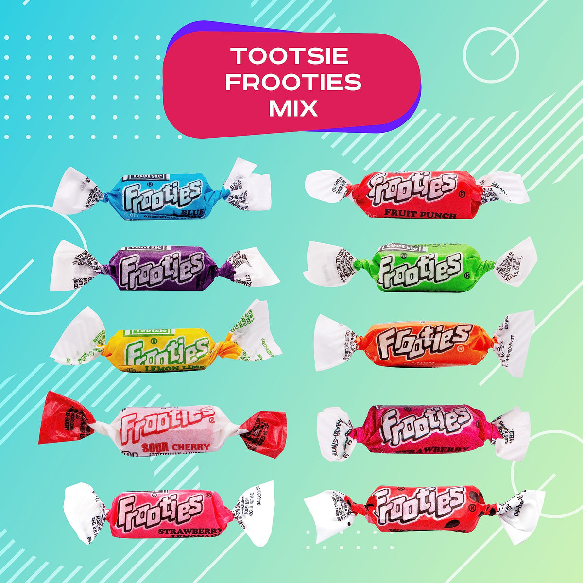 YUMMYLAND FROOTIES 32oz bulk pack ideal for events and gatherings.