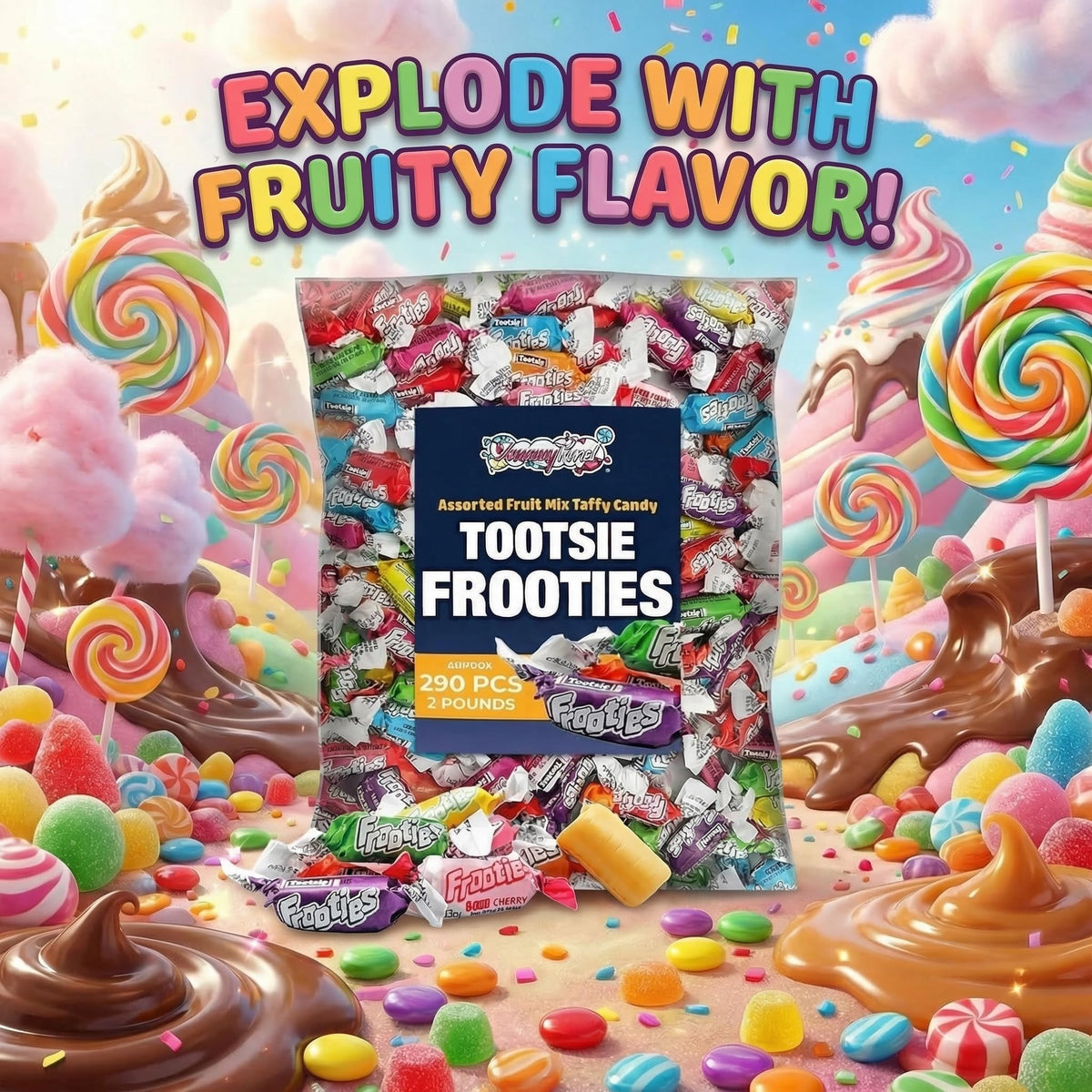 YUMMYLAND FROOTIES gluten-free fruit chews for inclusive snacking.