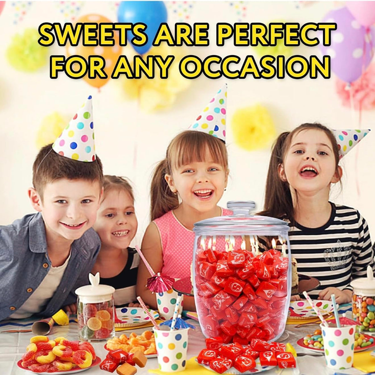 YUMMYLAND Orange candy is gluten-free and peanut-free.