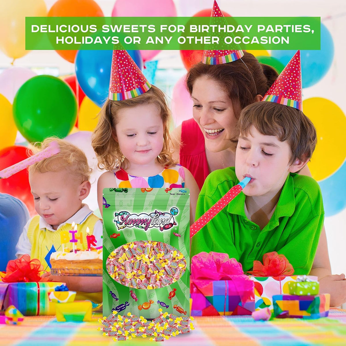 YUMMYLAND Jolly Racher cherry candy as kids' snack at home or school