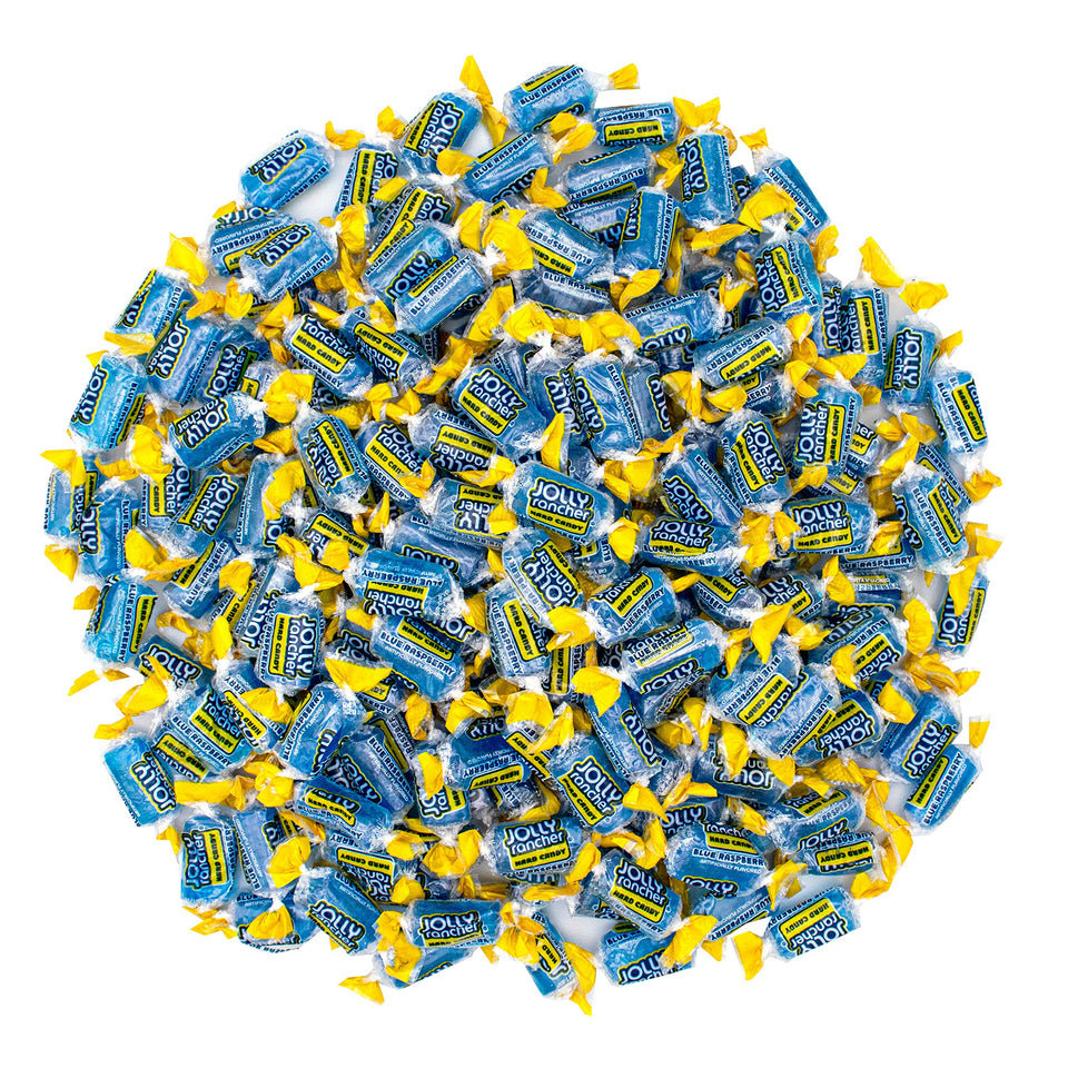 YUMMYLAND Jolly Rancer blue raspberry hard candy bulk bag ready for sharing at parties