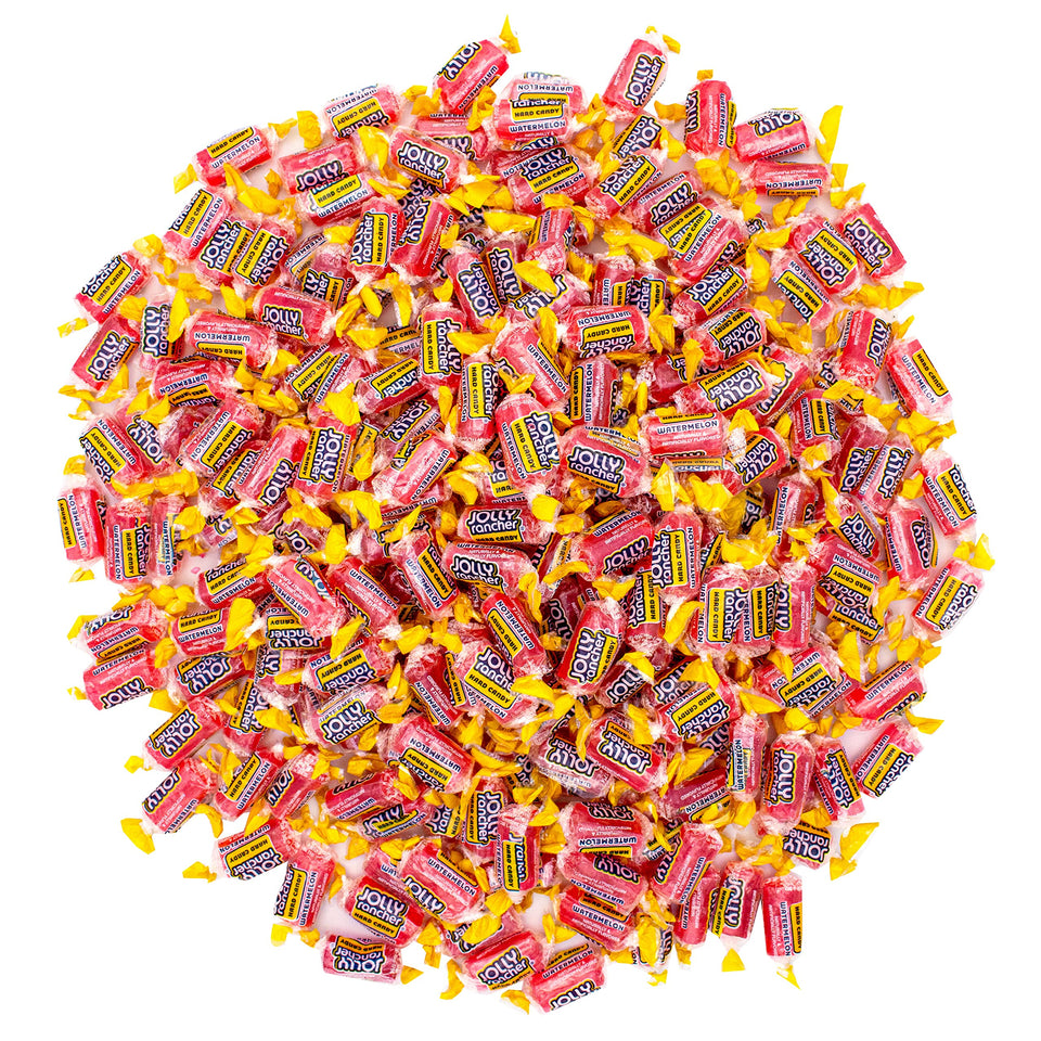 YUMMYLAND Jolly Rancher Watermelon hard candy in individually wrapped 1 lb bulk bag for sharing