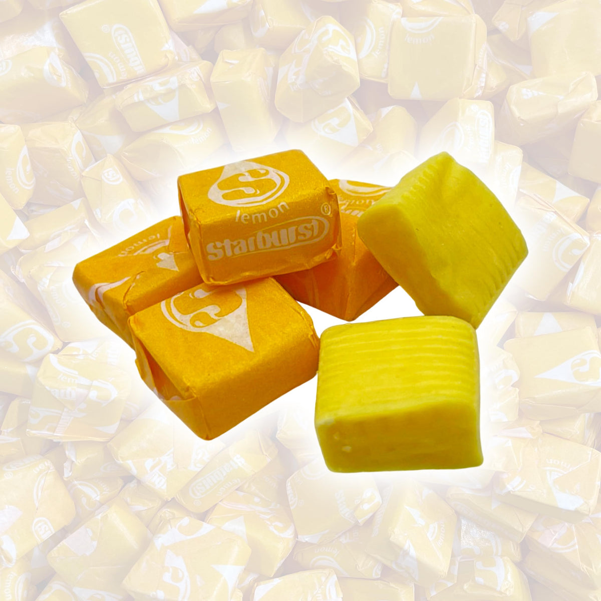 Individually wrapped YUMMYLAND Star Bursts Lemon Candies stay fresh for on-the-go snacking.