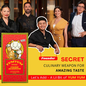 YUMYUM Umami Seasoning with a convenient dispensing action for quick marinades