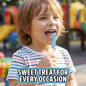 Yumzo bulk blue lollipops deliver value for large events.
