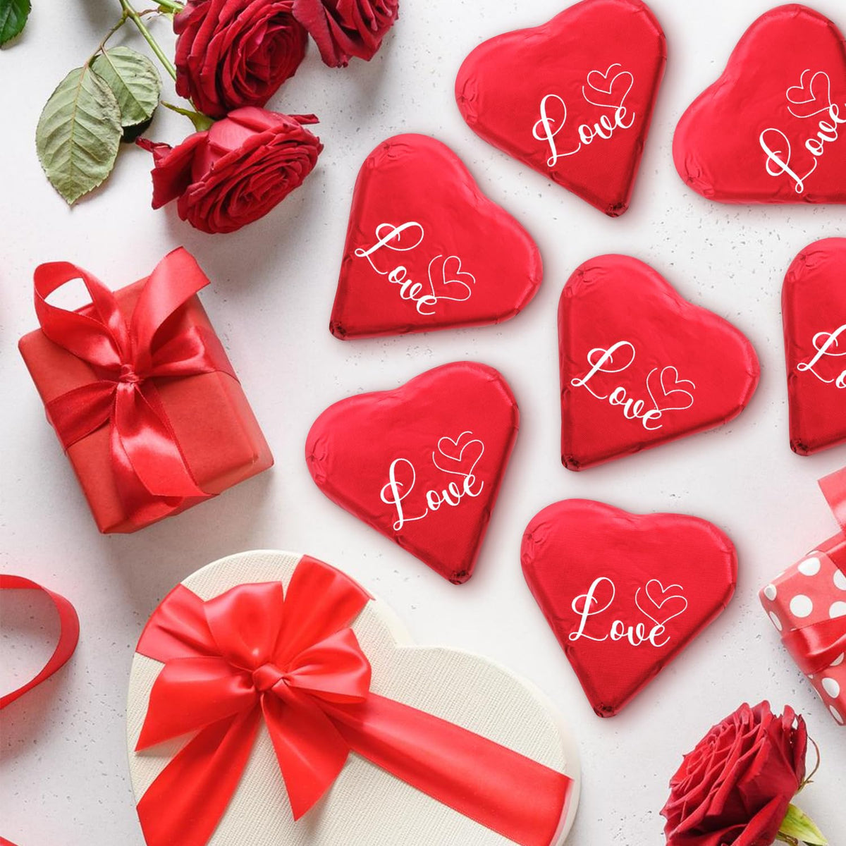 Yumzo gift bag ready heart chocolates for easy distribution